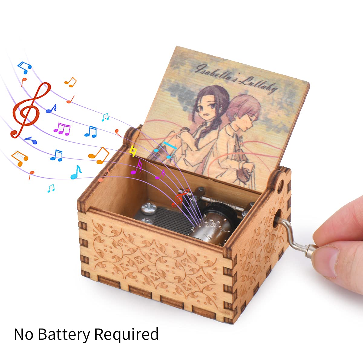 Amazon.com: Fonture Wood Musical Box, The Promised Neverland Music